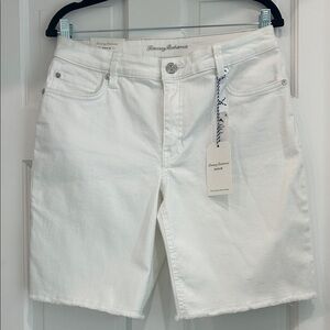 Tommy Bahama White Denim Bermuda Shorts